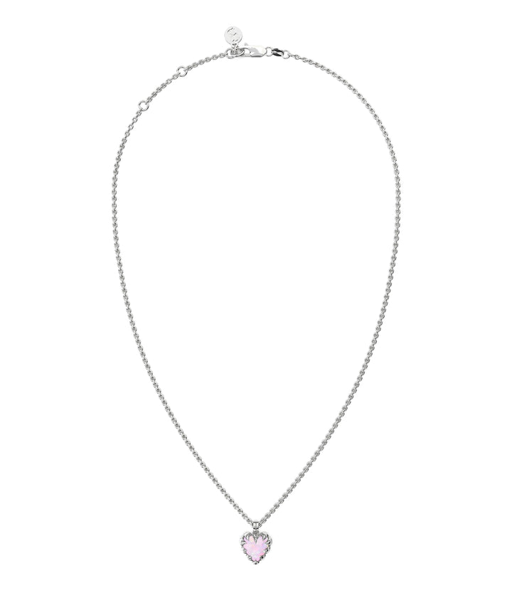 LOVE CLAW NECKLACE - PINK BELLO OPAL