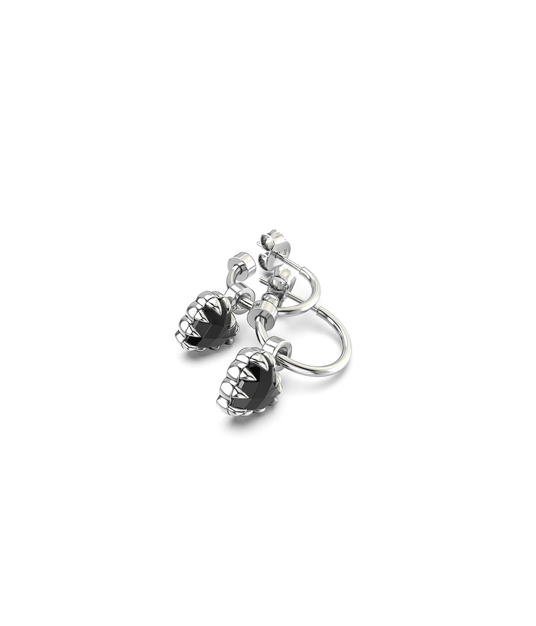 LOVE CLAW ANCHOR EARRING ONYX