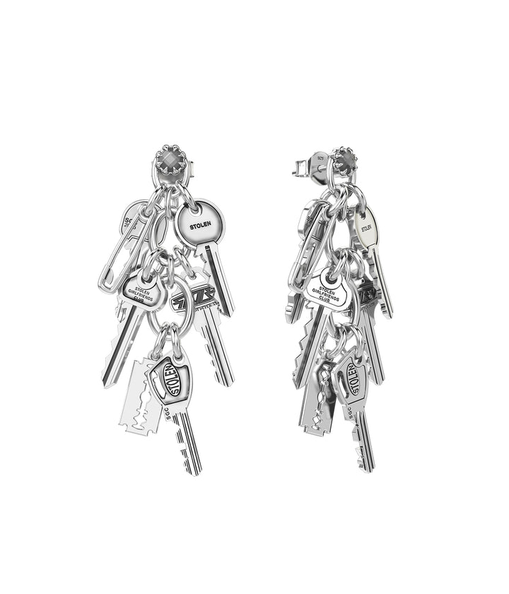 MULTI KEY CASCADE EARRINGS
