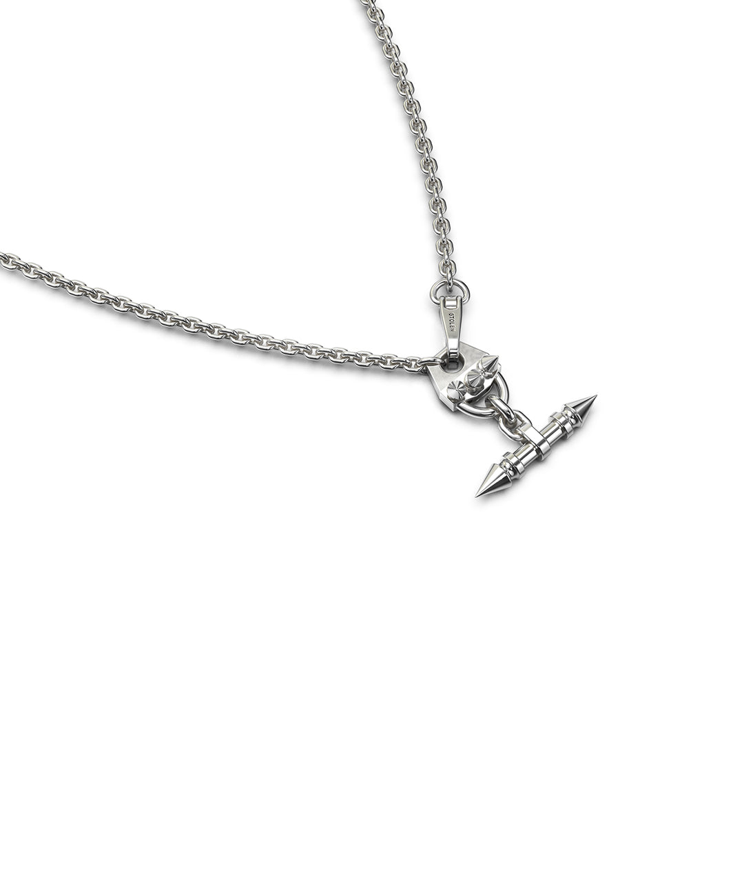 SPIKED FOB NECKLACE