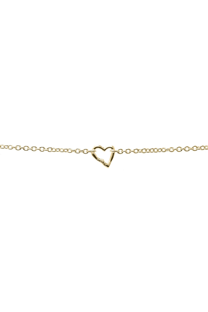 MELTED HEART BRACELET GOLD PLATED