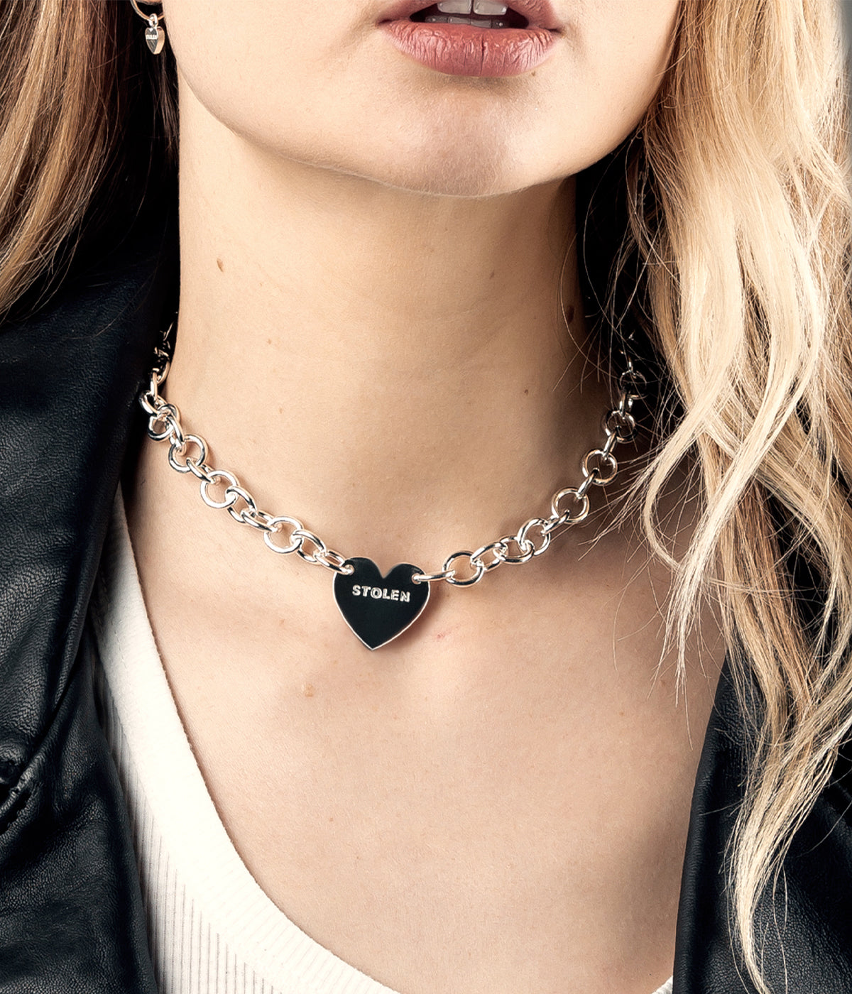 STOLEN GIRLFRIENDS CLUB シルバークロスチョーカー Stolen Girlfriends Club | COLD HEART STERLING SILVER CHOKER