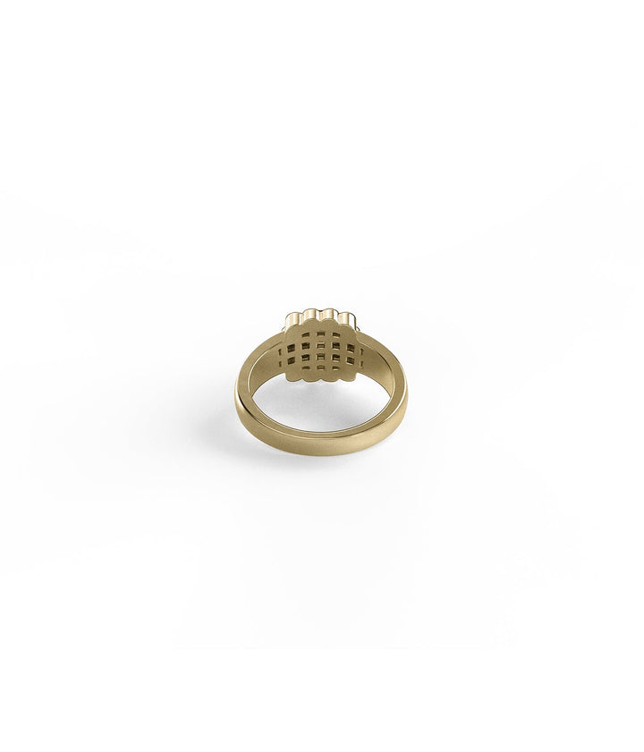 BABY CLAW RING ONYX - GOLD VERMEIL