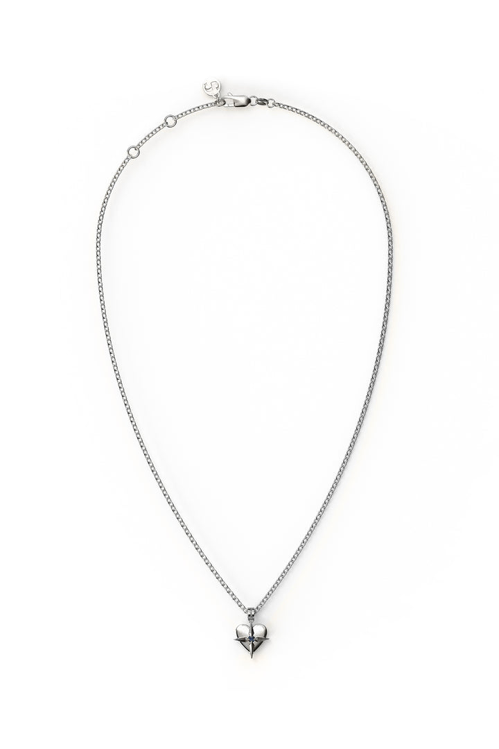 BIRTHSTONE HEART NECKLACE SEPTEMBER