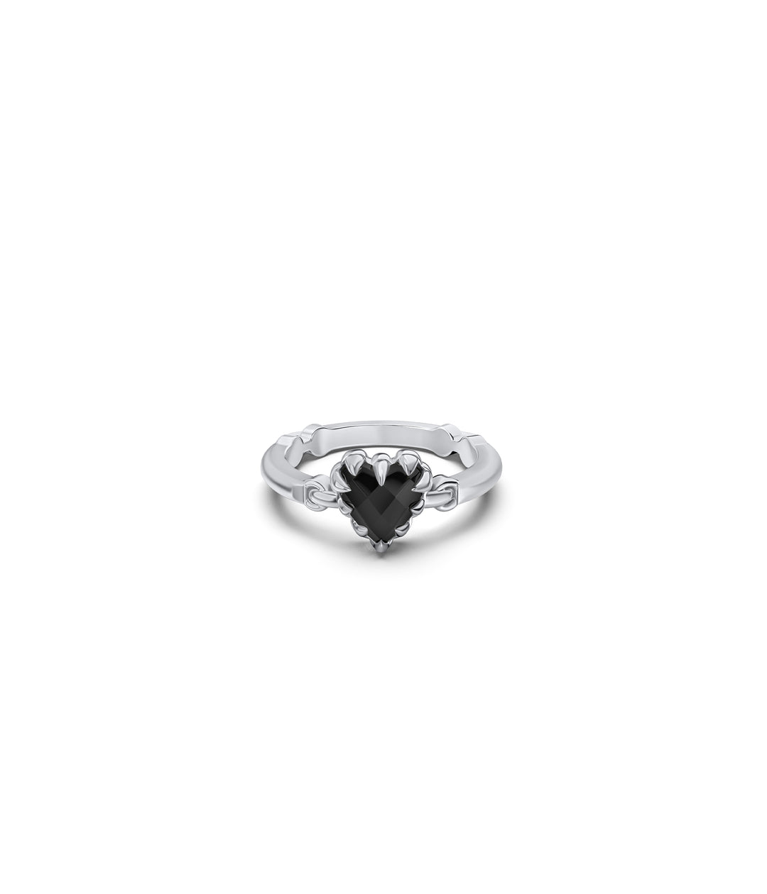 LOVE CLAW BAR RING - ONYX