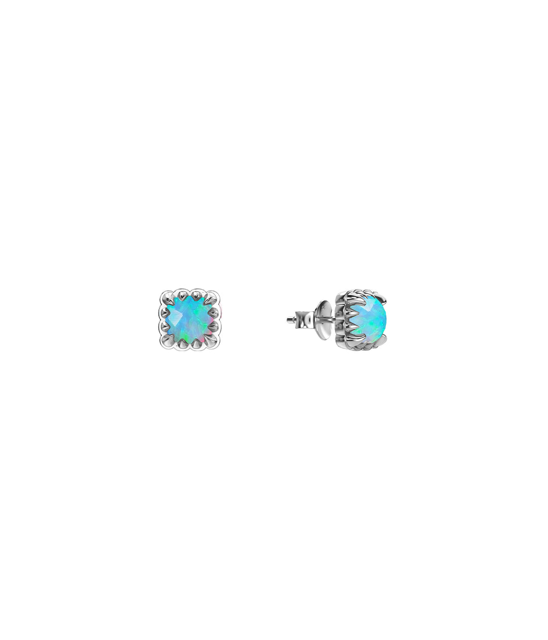 MINI CLAW STUDS BELLO OPAL