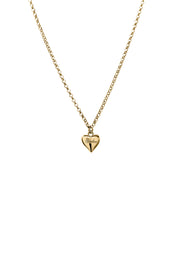 FULL HEART MINI NECKLACE- GOLD PLATED