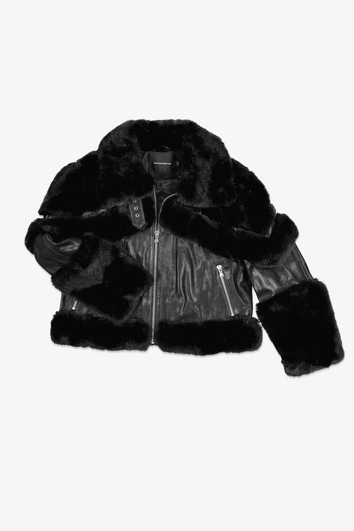 MOTO QUEEN SHEARLING JACKET