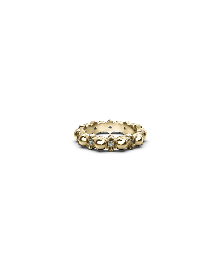 DARKNESS AND LIGHT RING - GOLD VERMEIL