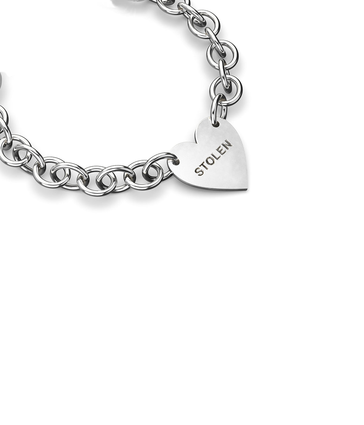 STOLEN GIRLFRIENDS CLUB ハートピン ブレスレット Stolen Girlfriends Club - Sterling Silver Single Heart Chain