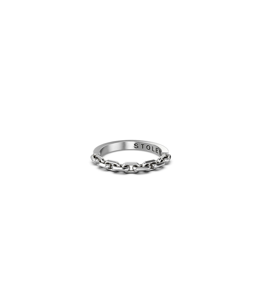 Stolen Girlfriends Club Chain Ring – Sterling Silver Stacker Ring