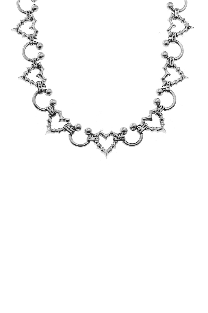 PUNK JAGGED HEART CHOKER