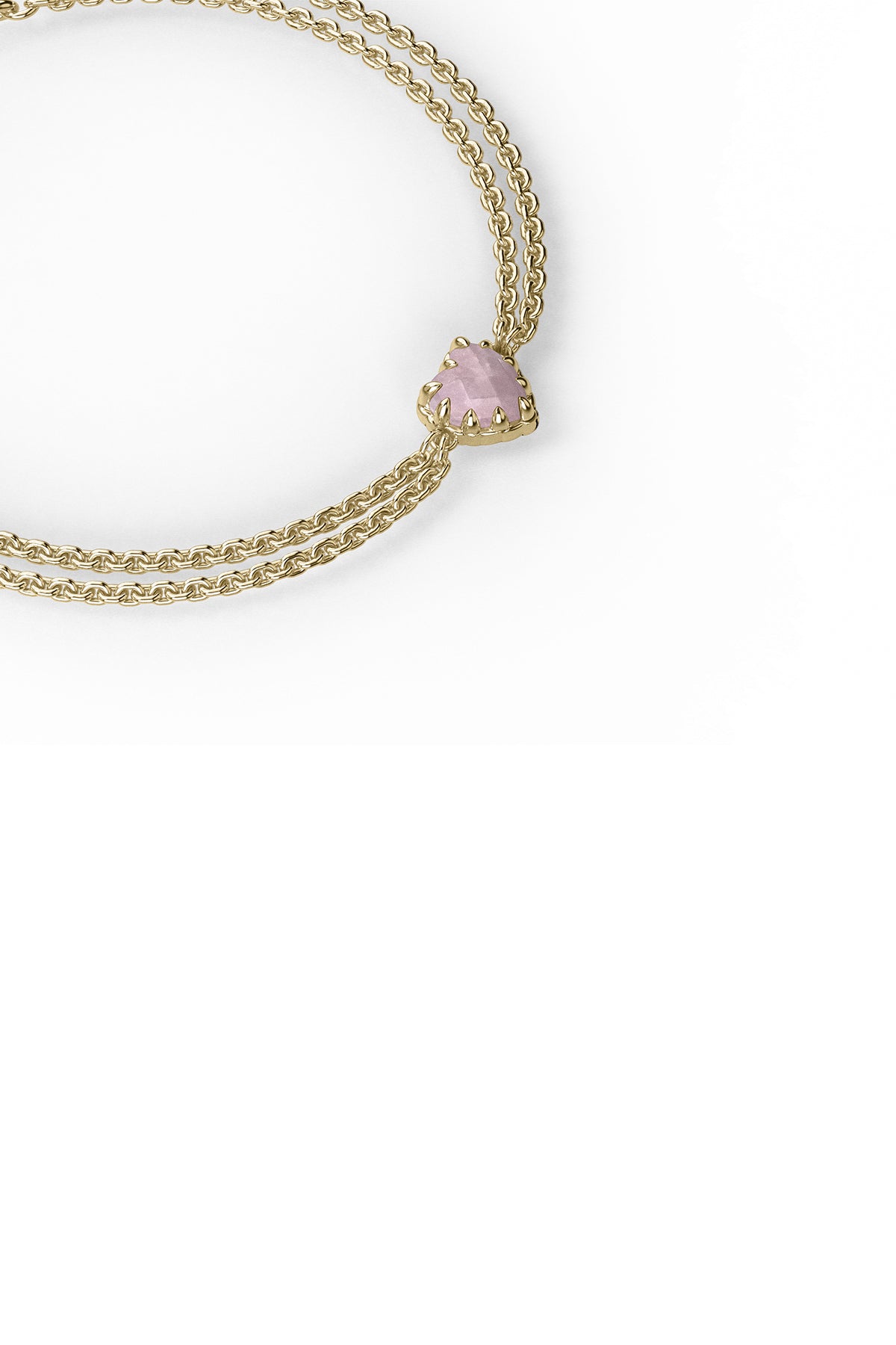LOVE CLAW BRACELET ROSE QUARTZ - GOLD PLATED – Stolen Girlfriends Club