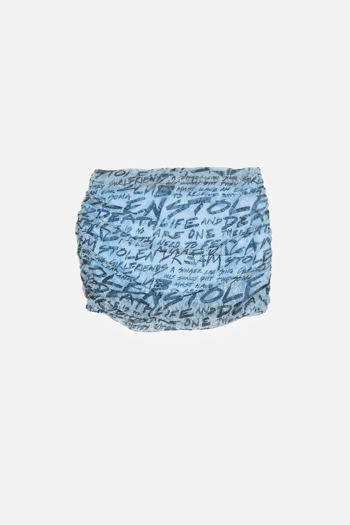 PIERCED QUEEN MINI SKIRT