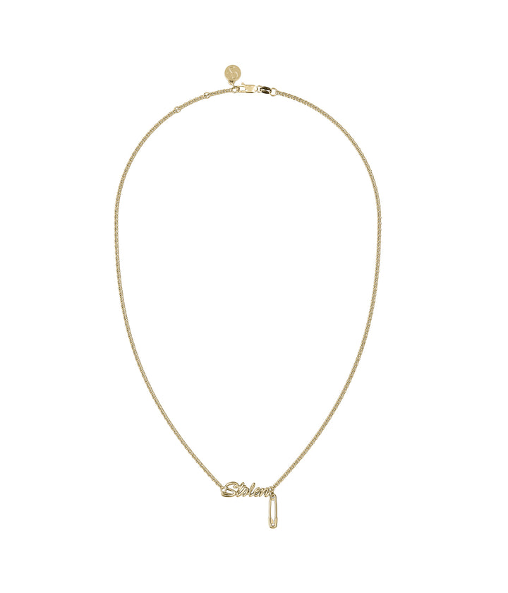 SENTIMENTAL SCRIPT NECKLACE - GOLD PLATED