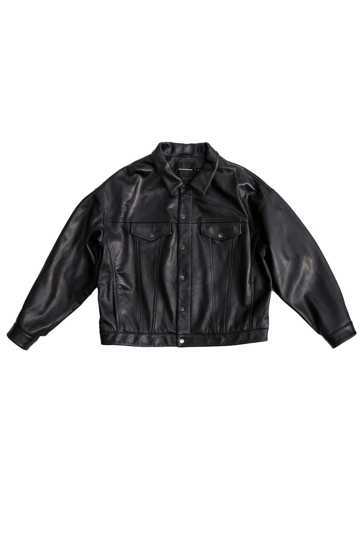 SABBATH LEATHER TRUCKER JACKET