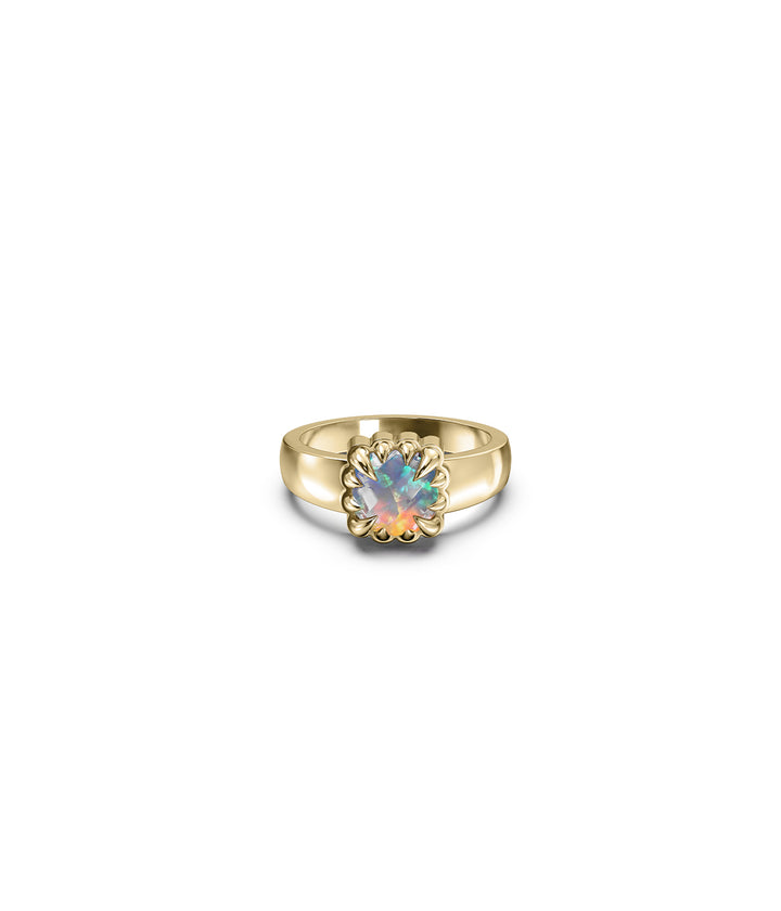 BABY CLAW RING BELLO OPAL - GOLD VERMEIL