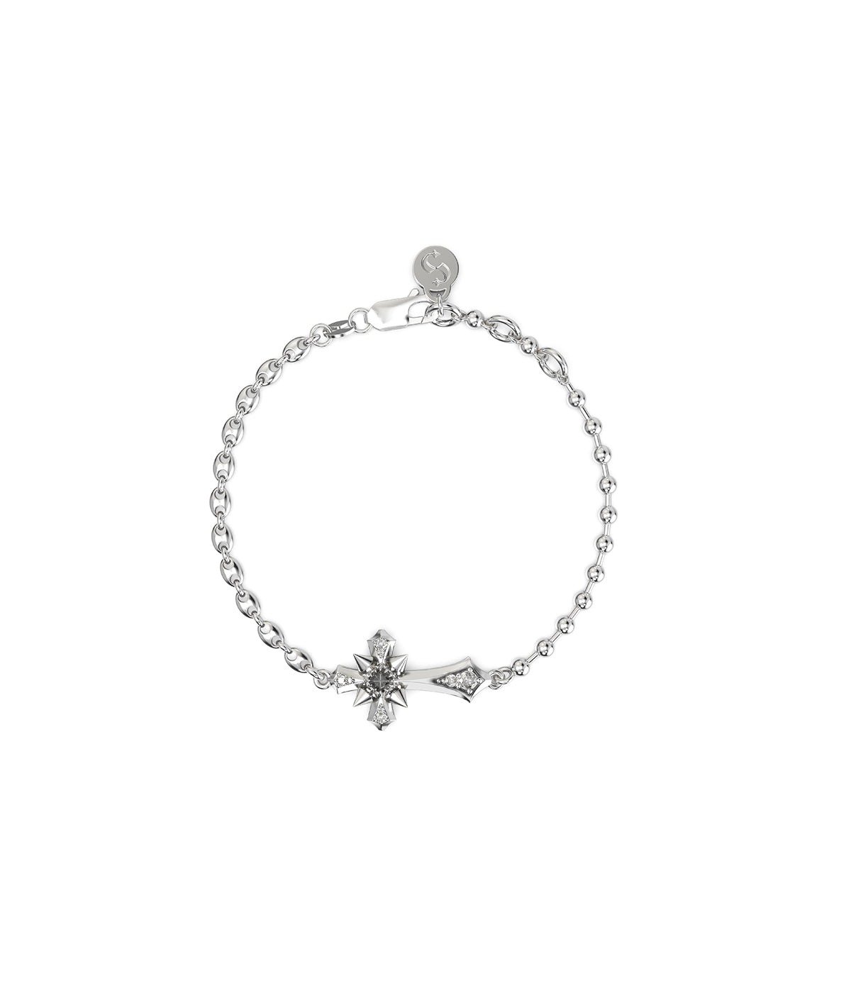 Stolen Girlfriends Club - Quiet Power Silver Cross Bracelet