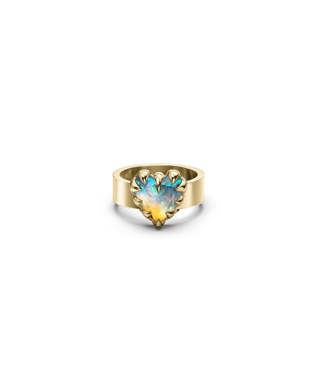 LOVE CLAW RING BELLO OPAL - GOLD VERMEIL