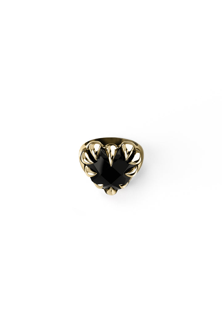 LOVE CLAW COCKTAIL RING - GOLD PLATED