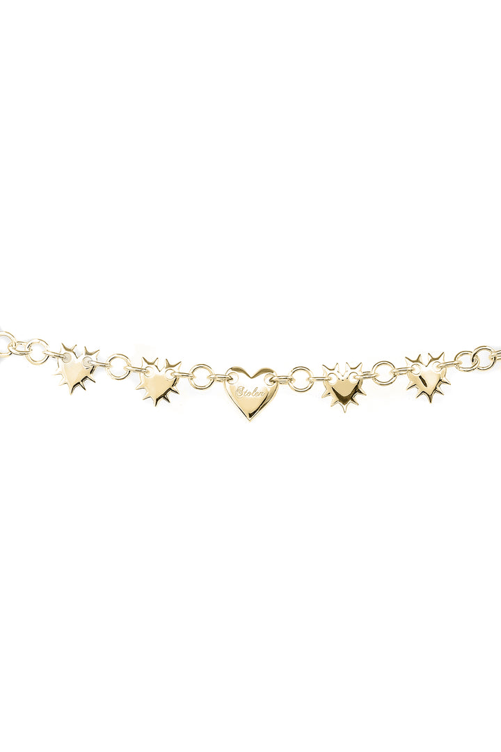 LOVE LOCKET ETERNITY BRACELET GOLD PLATED
