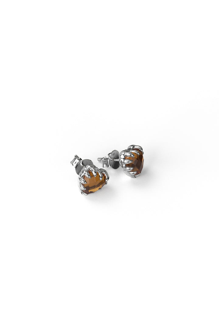 LOVE CLAW EARRINGS CITRINE