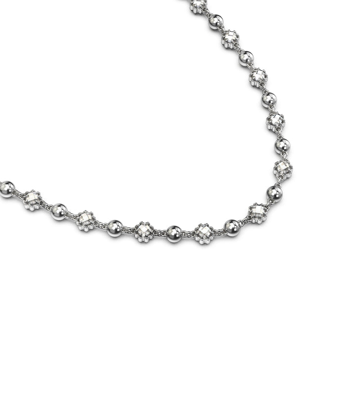 DARKNESS AND LIGHT BALL CHAIN NECKLACE