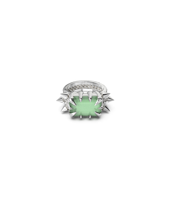 PRECIOUS PUNK COCKTAIL RING - NATURAL AMETHYST