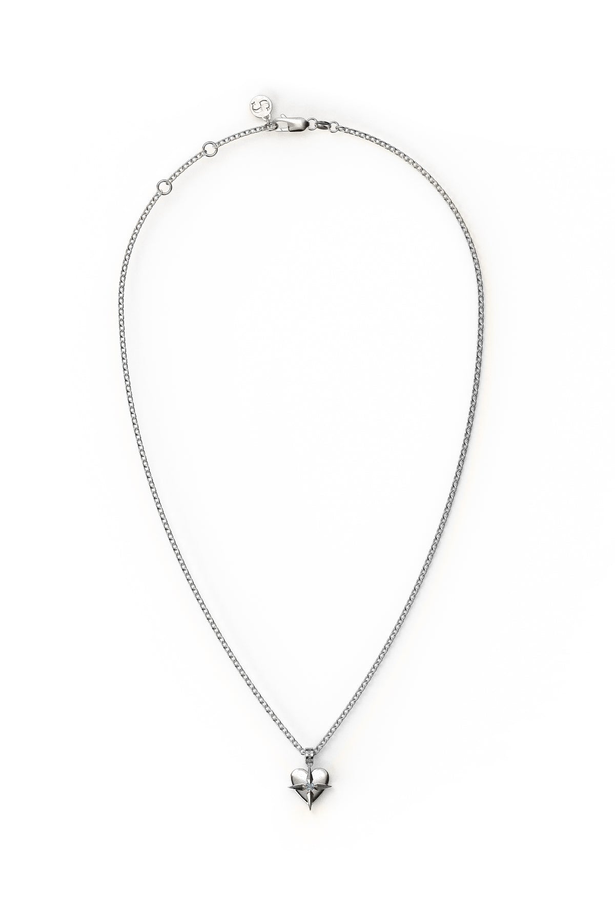 Birthstone Heart Necklace Dec - Swiss Blue Topaz – Stolen