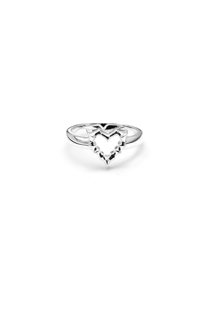 JAGGED HEART MINI RING