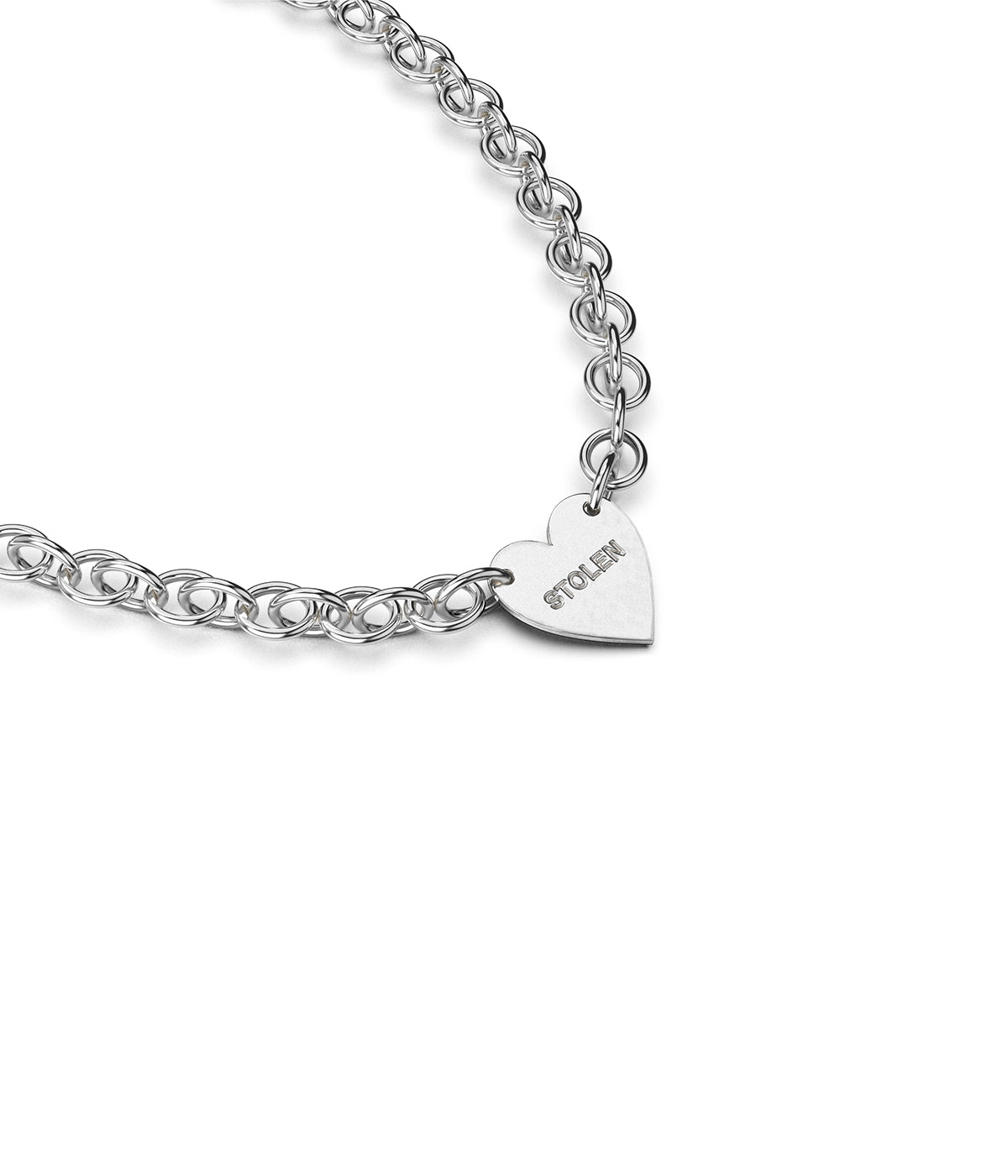 Stolen Girlfriends Club | COLD HEART STERLING SILVER CHOKER