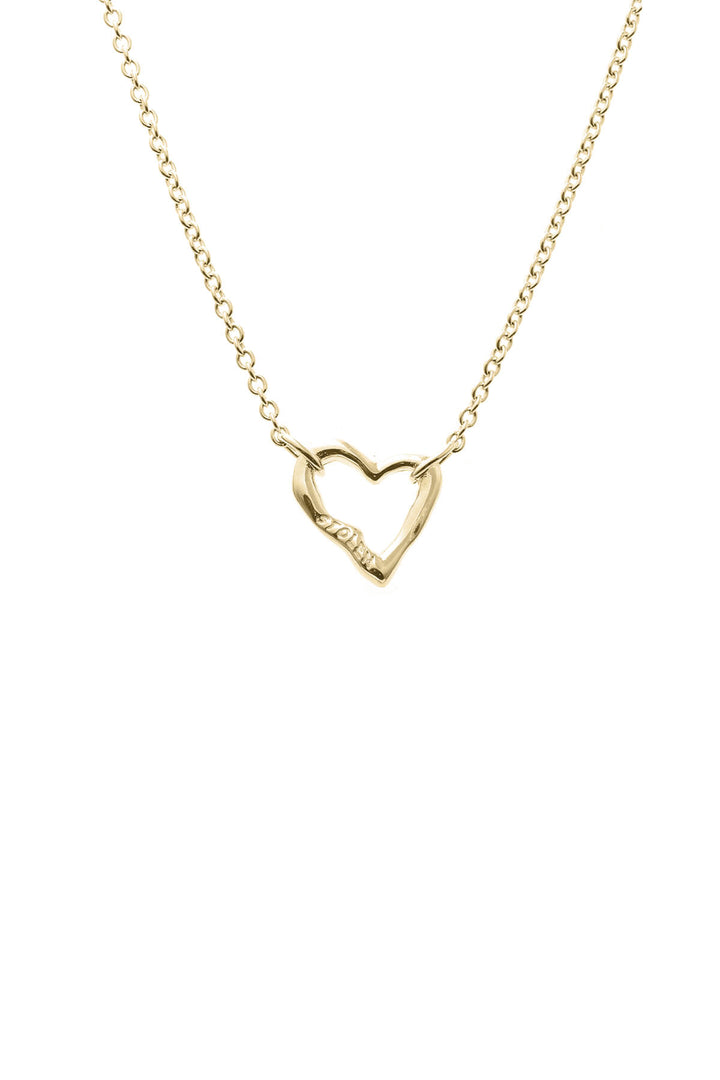 MINI MELTED HEART NECKLACE GOLD PLATED