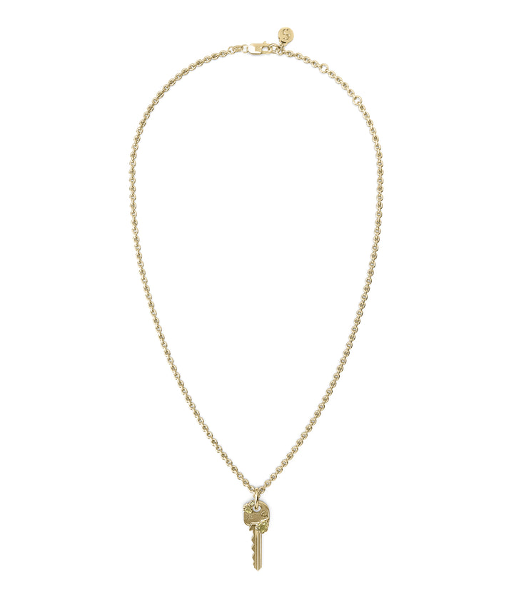 CRYSTALLISED KEY NECKLACE - GOLD PLATED