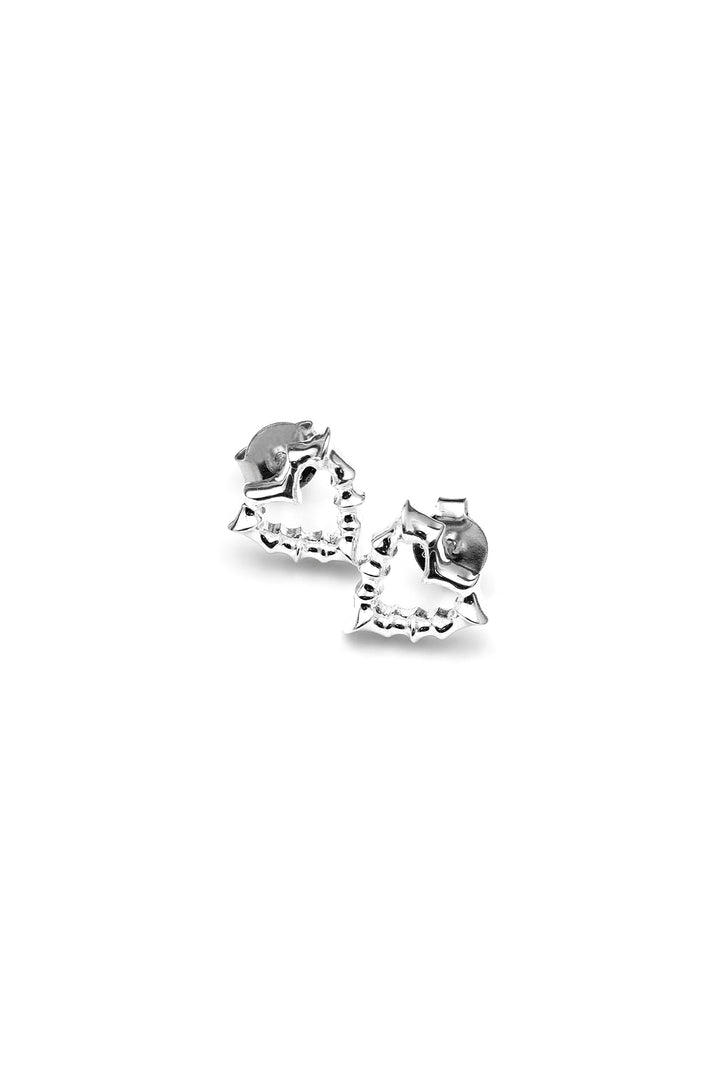 JAGGED HEART STUDS