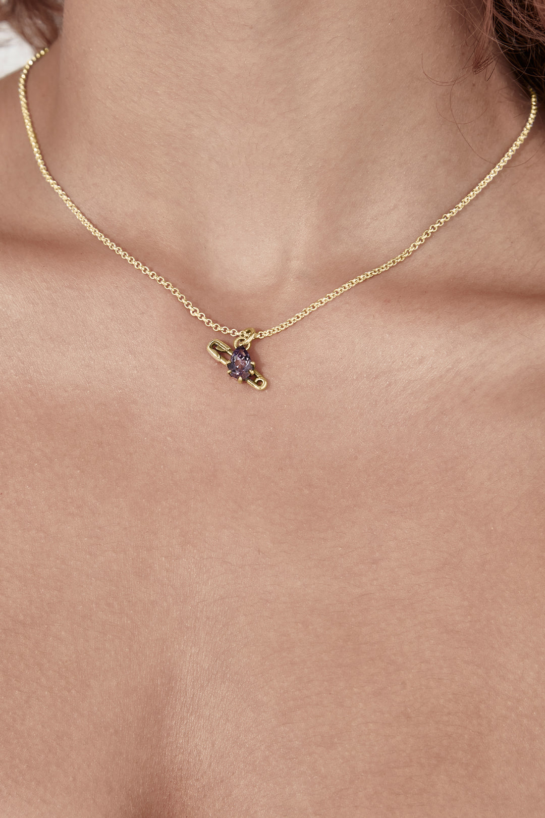 PURITY PIN NECKLACE - GOLD PLATED