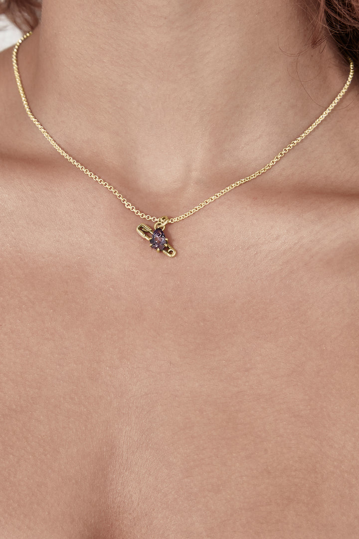 PURITY PIN NECKLACE - GOLD PLATED