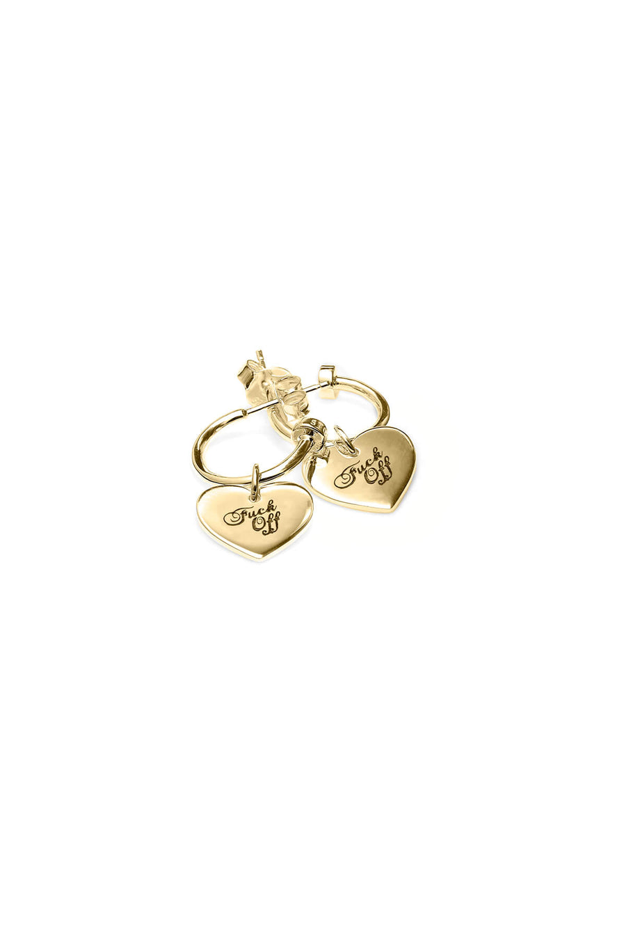 Stolen Girlfriends Club Falling Stolen Heart Thread Earrings - Gold Plated main image 1