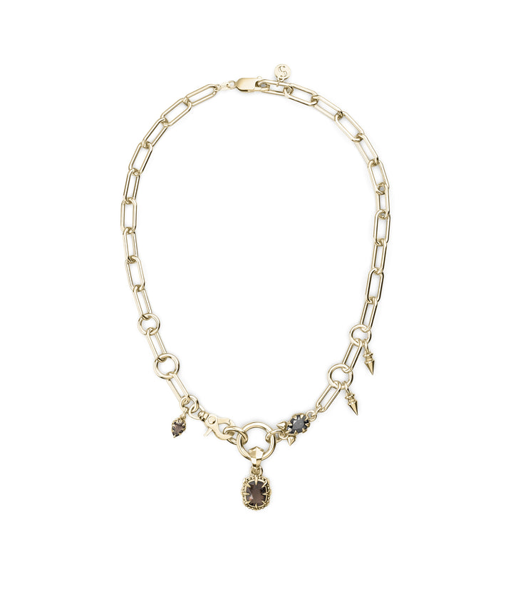 DAHLIA'S EMBRACE COCKTAIL CHOKER - 18K GOLD PLATED
