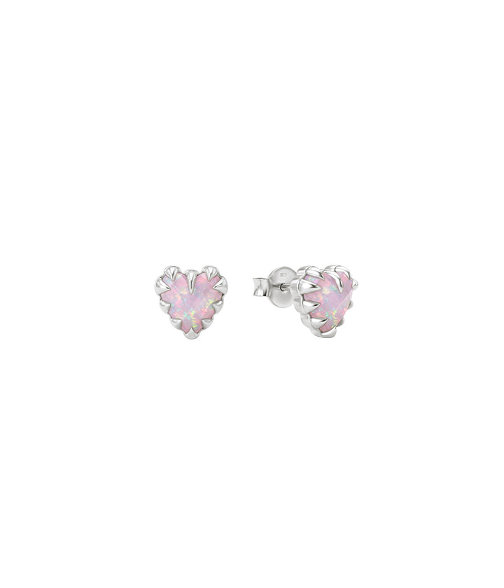 LOVE CLAW EARRINGS - PINK BELLO OPAL