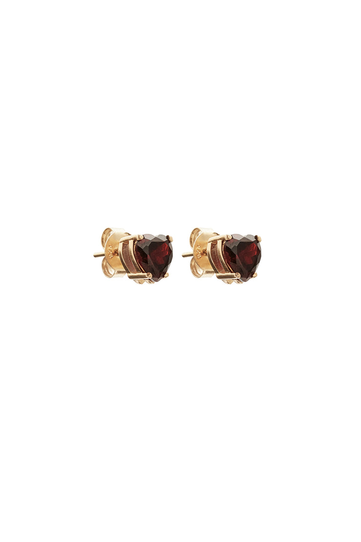 LOVE CRYSTAL EARRINGS - GOLD PLATED