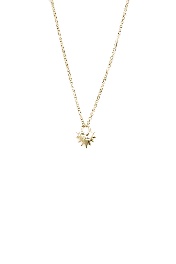 LOVE LOCKET NECKLACE GOLD PLATED