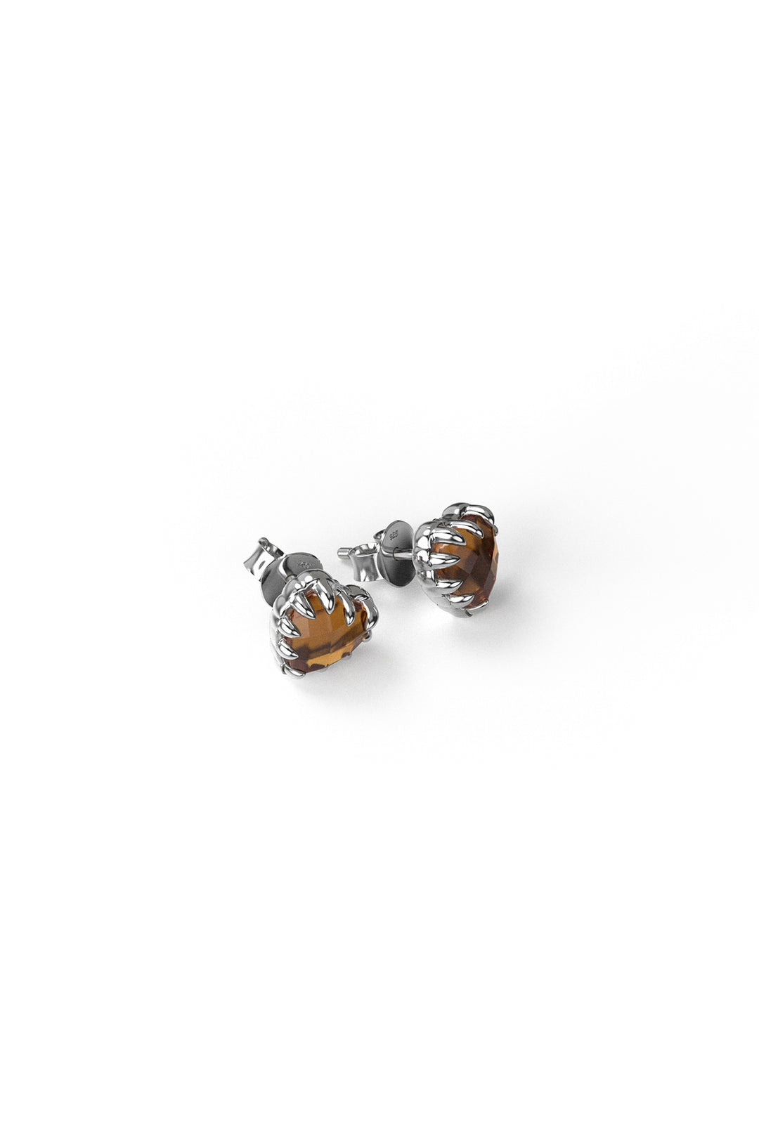 LOVE CLAW EARRINGS CITRINE