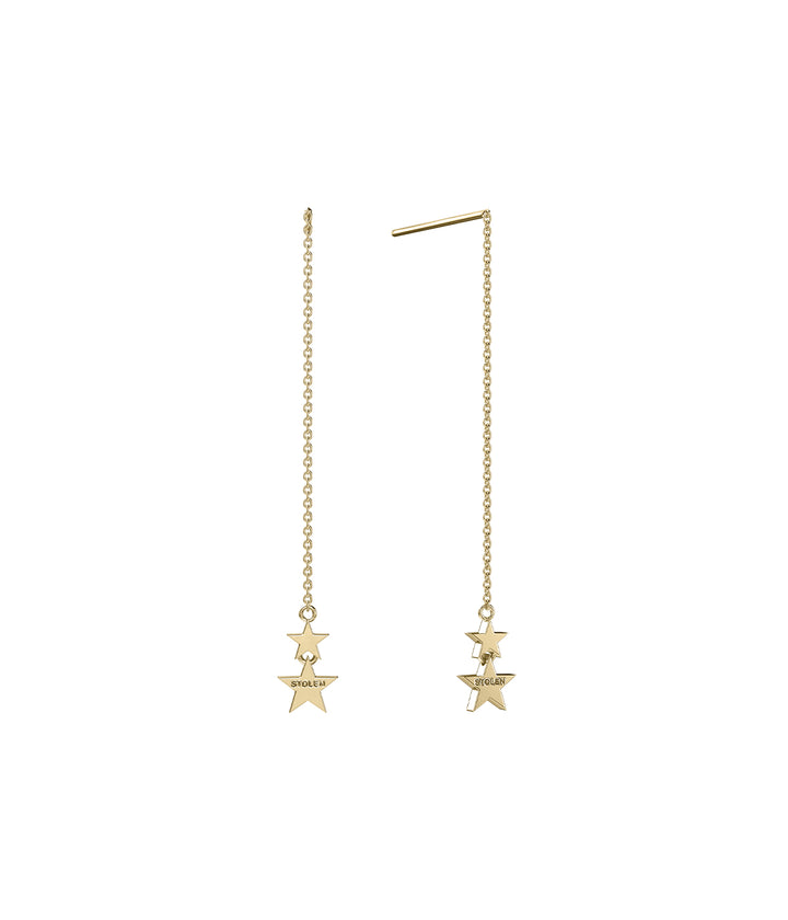 FALLING STOLEN STAR EARRING - GOLD PLATED