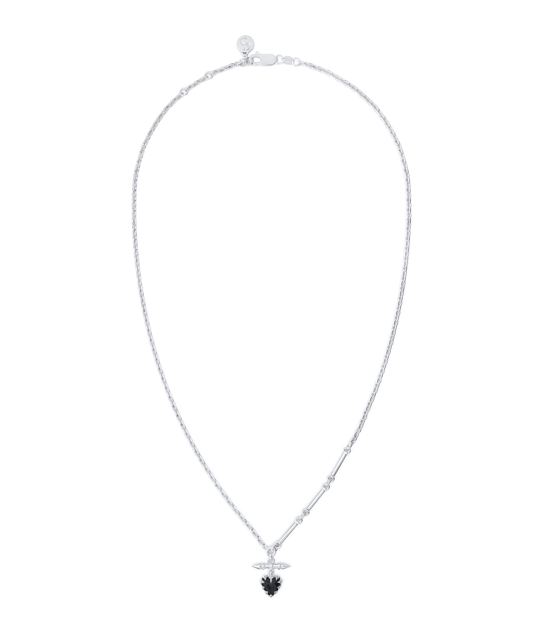 LOVE CLAW FOB NECKLACE - ONYX