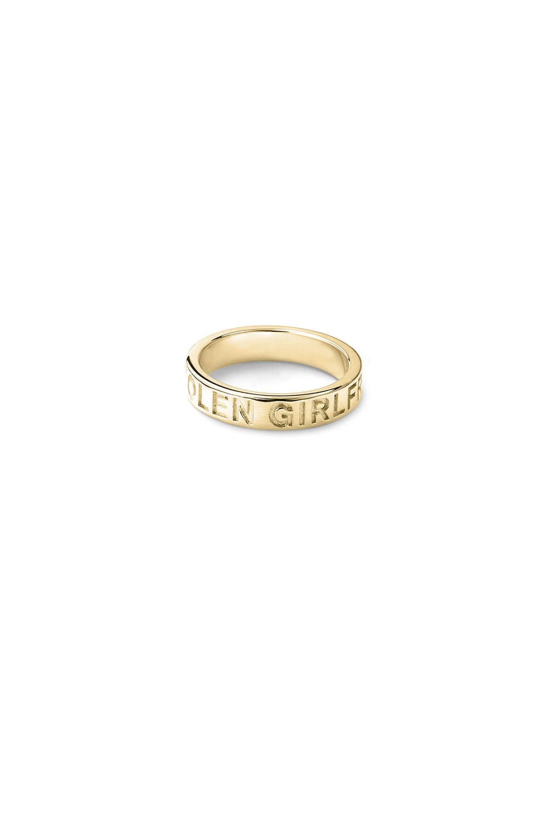 CLEAN LOGO RING GOLD PLATED