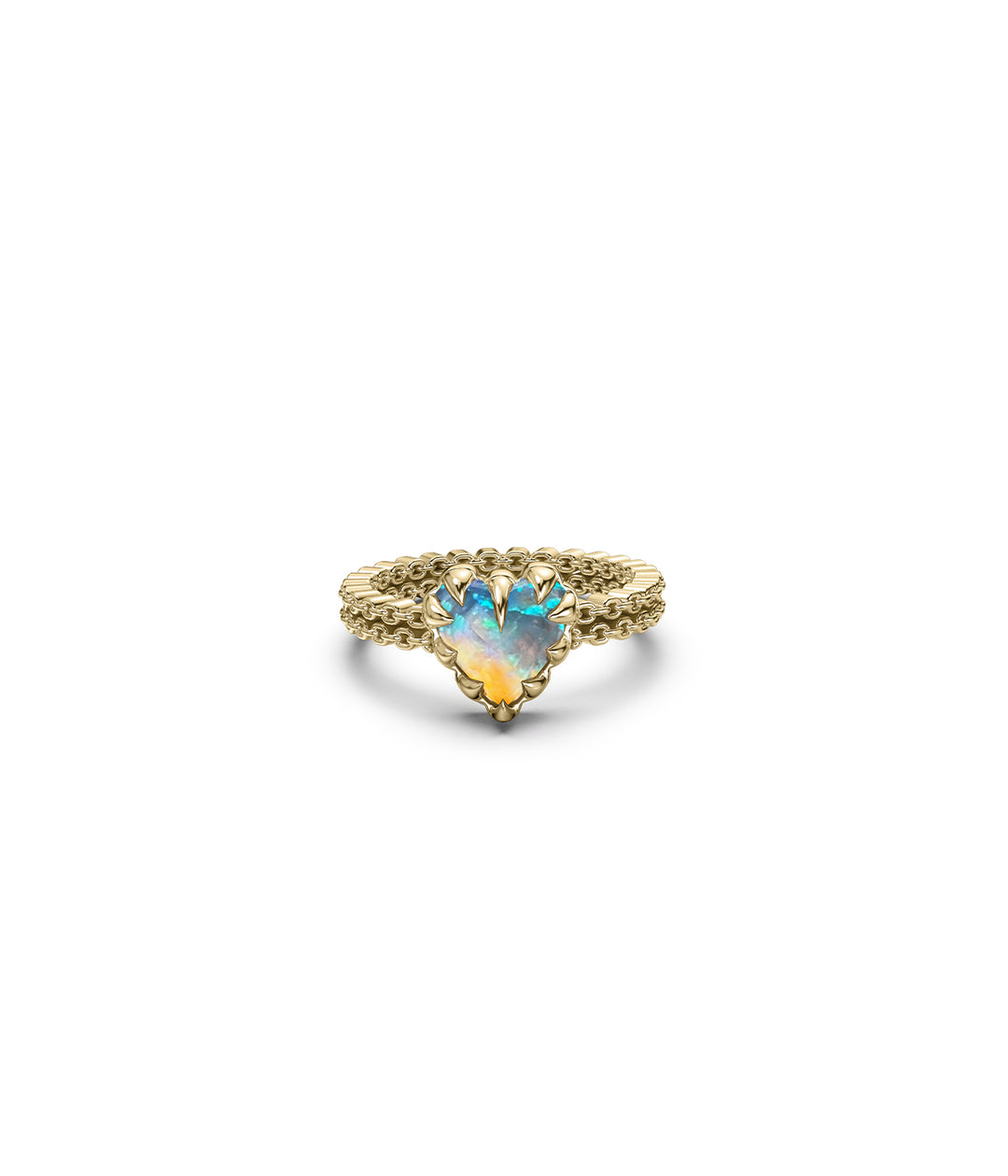 MINI CLAW RING BELLO OPAL - GOLD VERMEIL