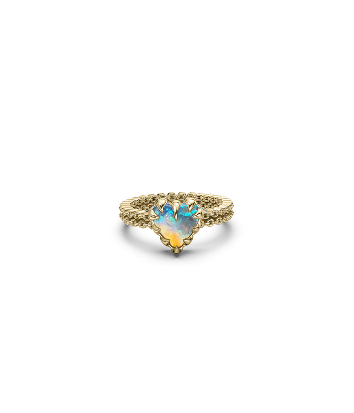 MINI CLAW RING BELLO OPAL - GOLD VERMEIL