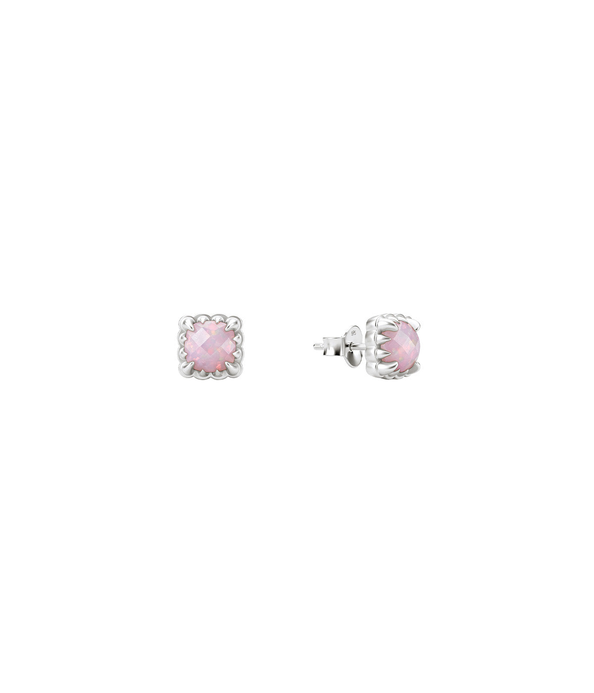 BABY CLAW STUDS - PINK BELLO OPAL