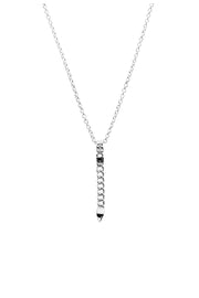 HANGING CURB SPIKE NECKLACE