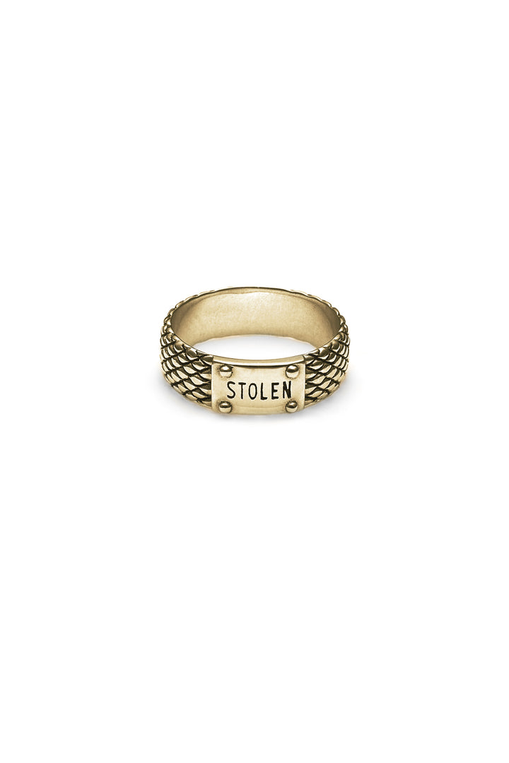 SNAKE BAND SKINNY - GOLD PLATED